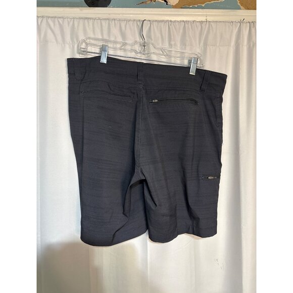Hawke & Co. Mens Gray/Black Lightweight Cargo Shorts Pockets 34 - Picture 5 of 8